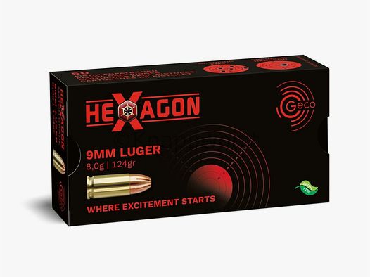 Geco GECO 9mm Para Hexagon SX 8.0g.