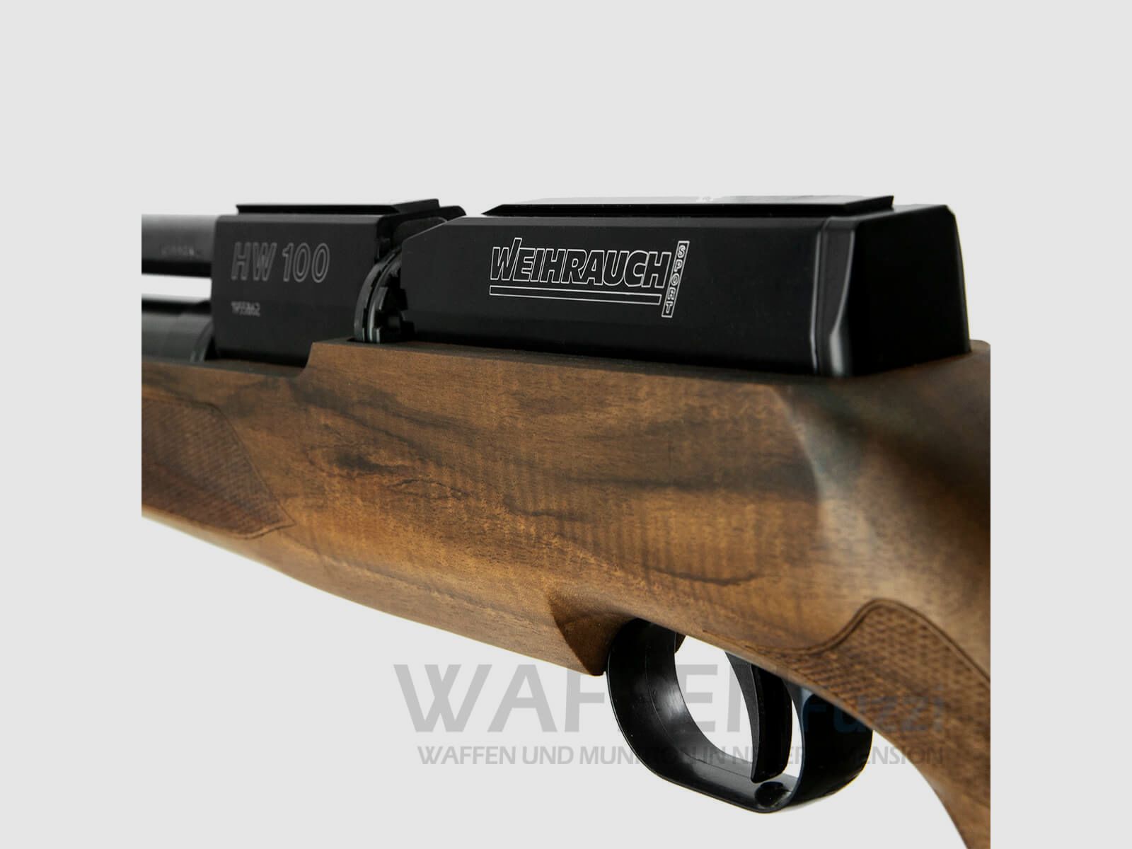 Weihrauch HW 100 S Pressluftgewehr 4,5mm Langer Lauf + Schalldämpfer, Bild 4 von 6