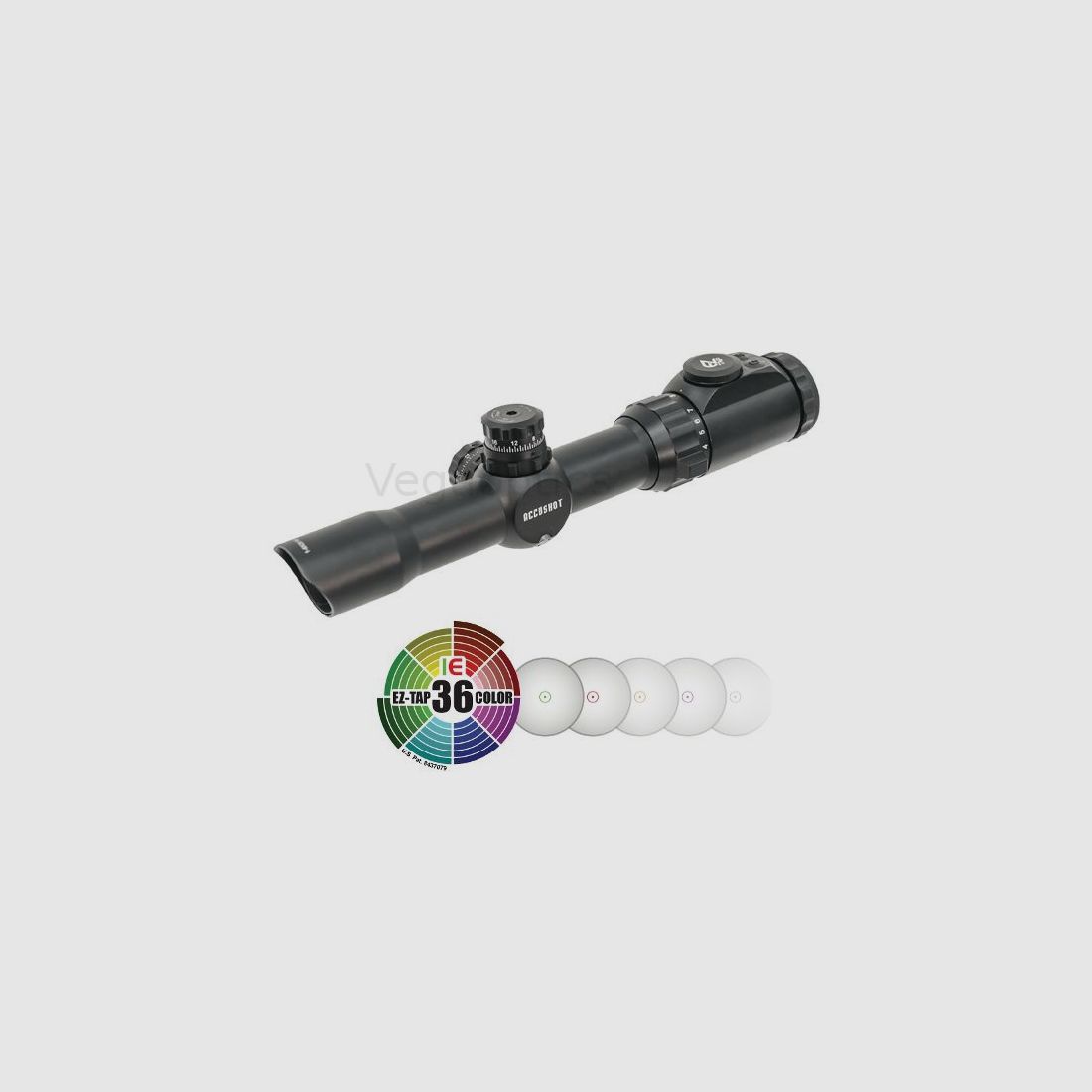 UTG 1-8x28 CQB-Caccia Telescopio Circle-Dot