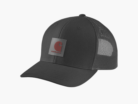 Cappello Carhartt Rugged Flex™ Twill Mesh-Back con patch logo per uomo nero