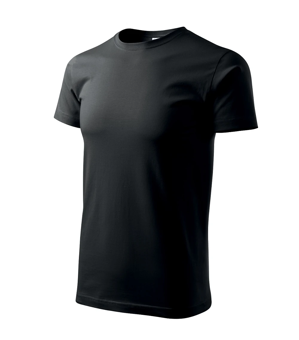 T-shirt koszulka czarna Basic 129 Single Jersey, 100% bawełna black