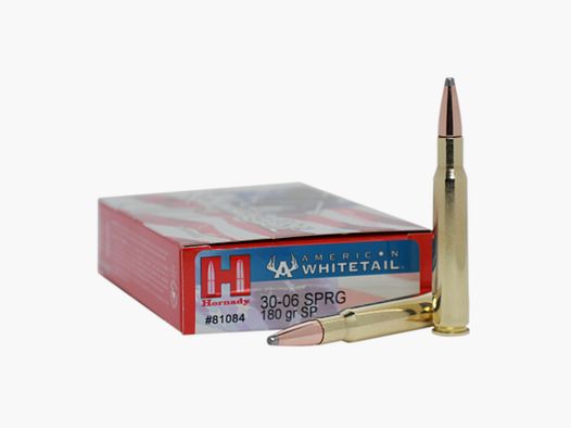 Hornady Kogelpatronen American Whitetail .30-06 Spr InterLock 180 grain