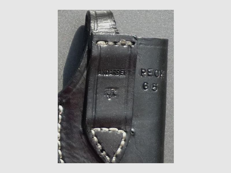HKDesign Holster Art. Nr. 002: kleine Einfachholster mit Sicherheitsriemen - für: RG 56 / 59. , RG 300, Reck 65 - alle für Linkshänder - siehe Fotos, Bild 5 von 11