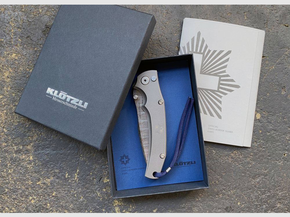 SWISS BORDER GUARD KNIFE SBG 1, DAMAST, Bild 2 von 8