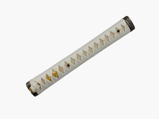 Tsuka Schwertgriff weiß für Katana inklusive Beschlägen