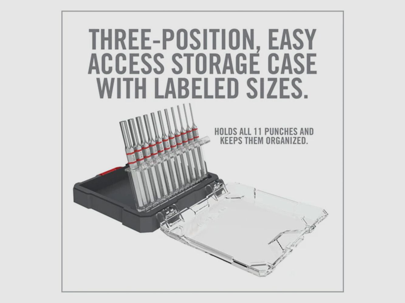 Real Avid Accu-Punch 11-Piece Standard Pin Punch Set