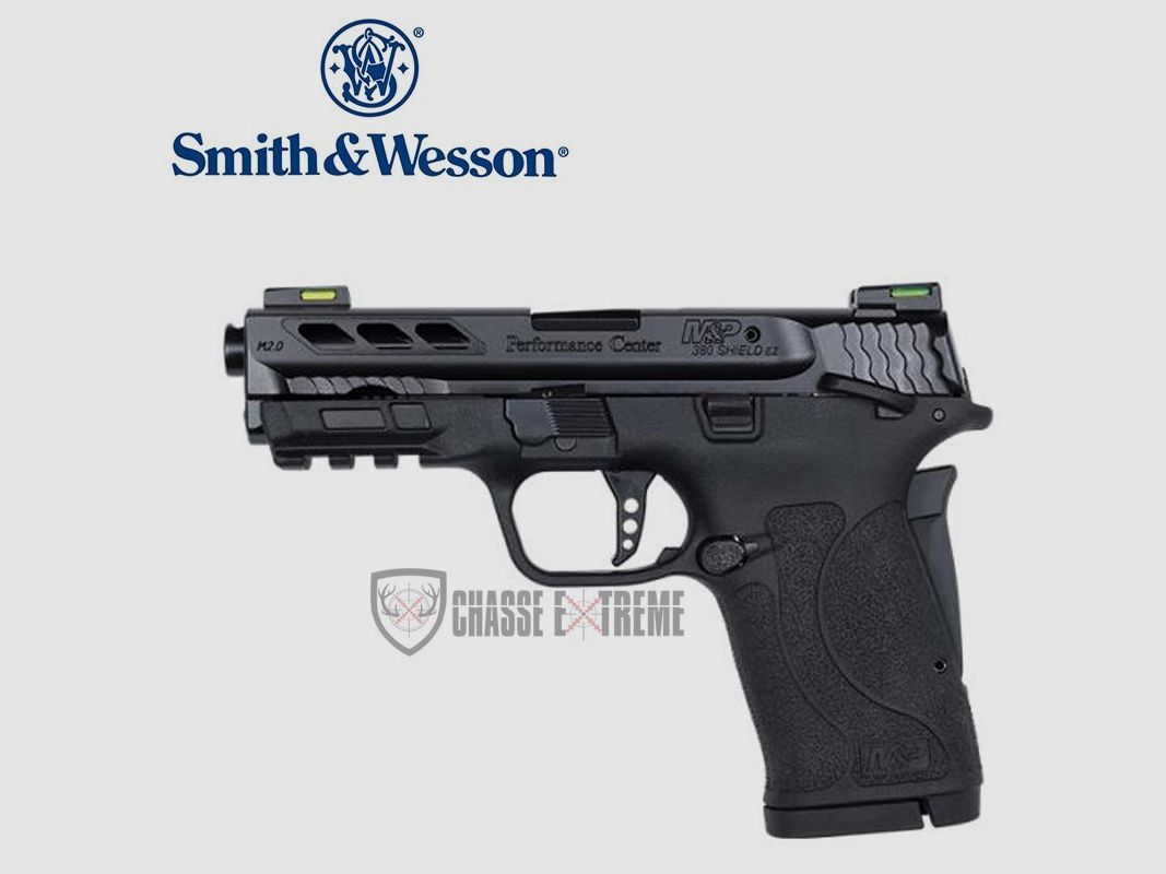 Pistole S&W M&P 380 Shield M2.0 Schwarz mit portiertem Lauf
