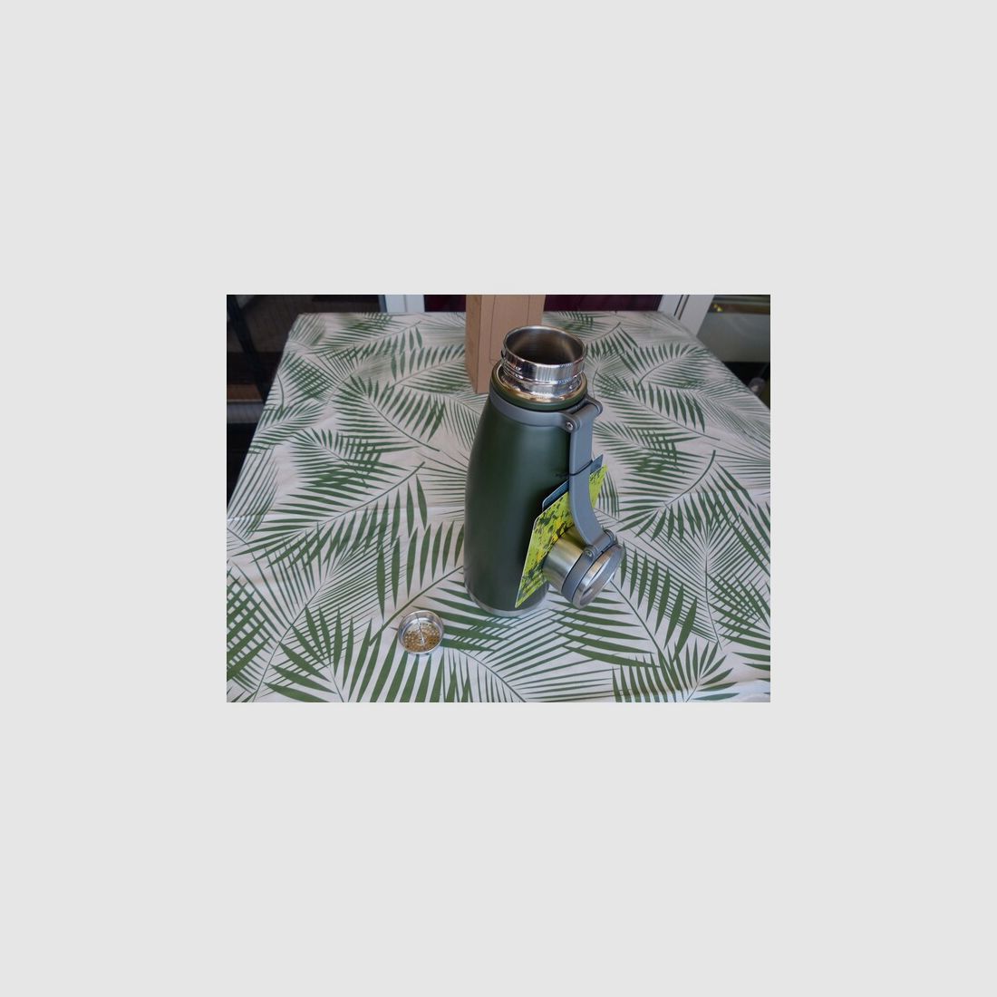 Neue Thermosflasche Edelstahl 850 ml mit Teesieb in OVP unbenutzt