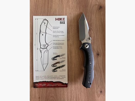 Pohl Force Mike Six G10 incl. certificado, funda y funda de cinturón