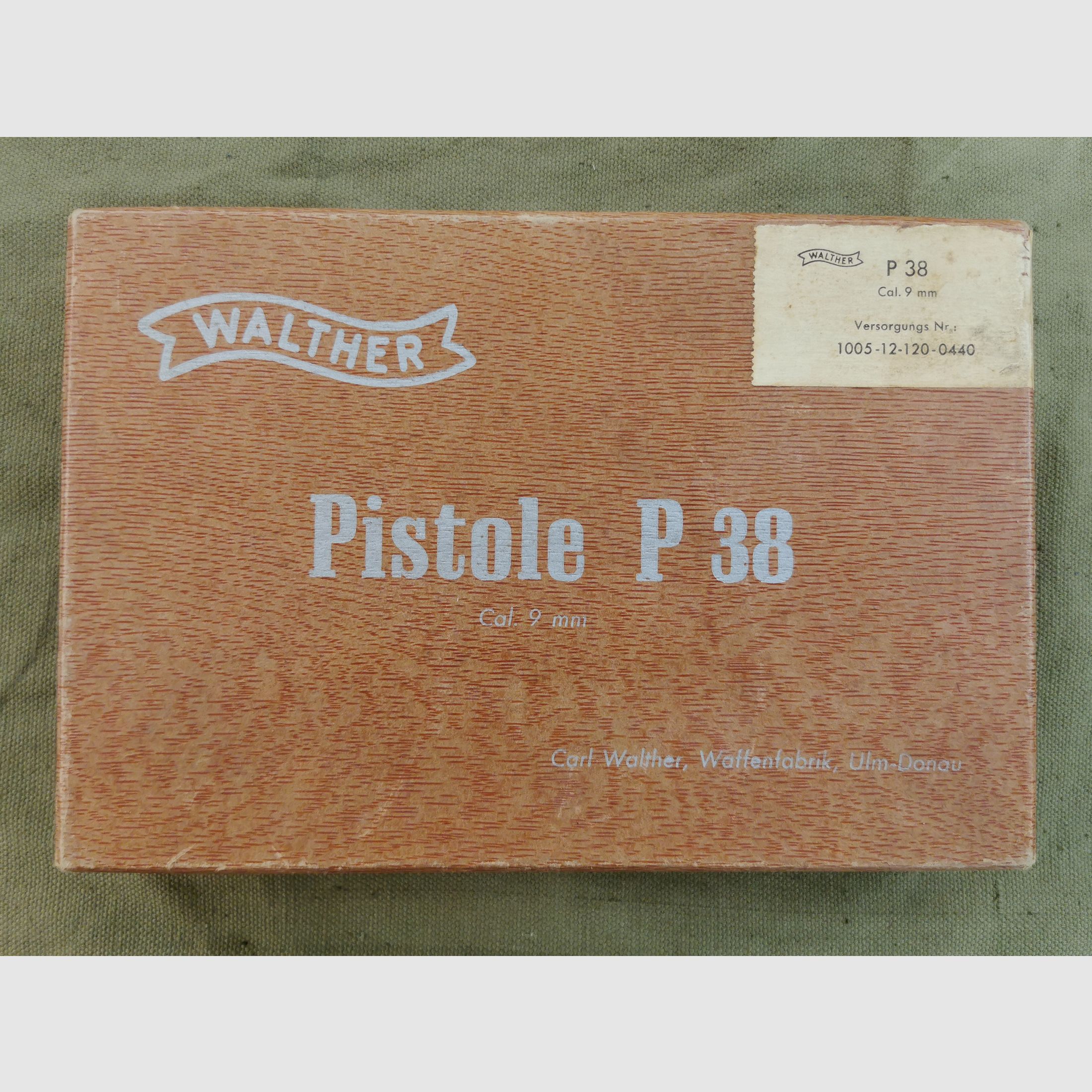 Walther P38 all-steel OVP with supply number