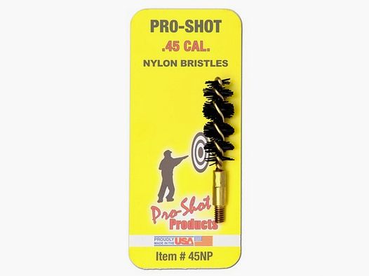 PRO SHOT PRODUCTS, INC CALIBER PRO SHOT PRODUCTS, INC .45 CAL. NYLON PISTOL BRUSH