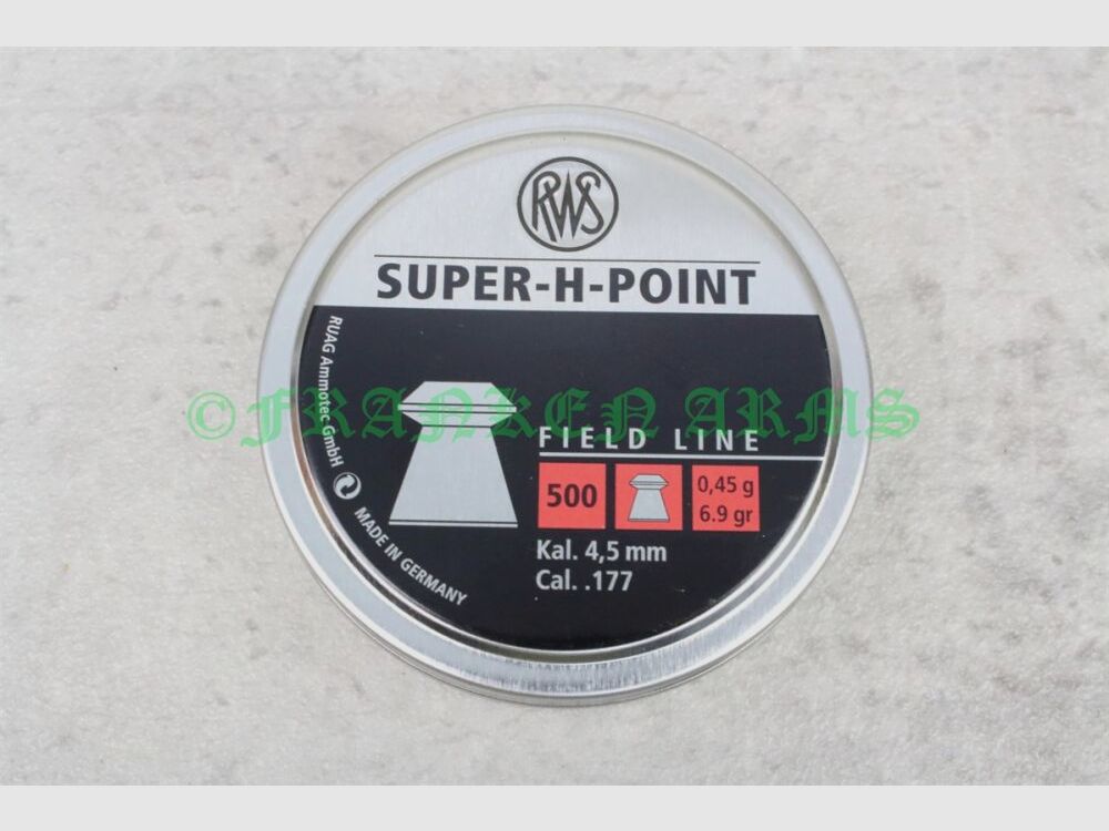 RWS Super-H-Point 4,50mm 500 piezas