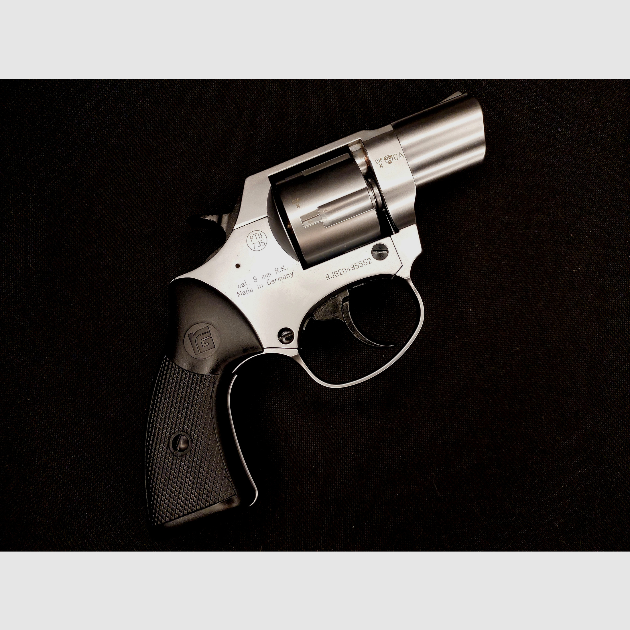 Röhm RG 59 Schreckschuss Revolver Alu Chrome 9 mm R.K. (PTB 735) als nieuw