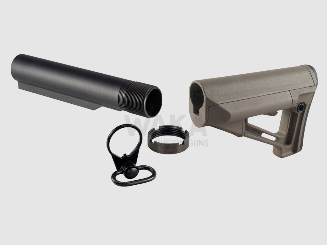 Magpul STR Kit auf M4 Adapter, FDE braun