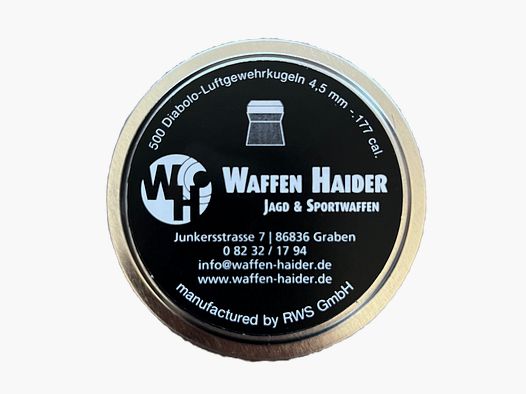 Diabolos Hausmarke `Waffen Haider` PREMIUM (Hersteller: RWS) - 25000 Schuss