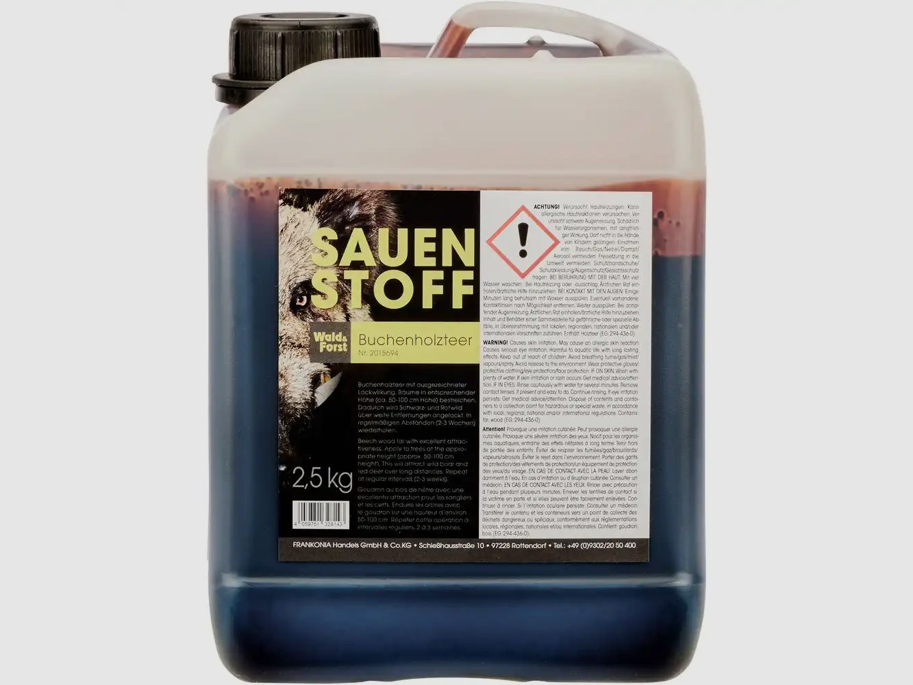 Wald & Forst 2015694 Buchenholzteer Sauenstoff 2,5 kg
