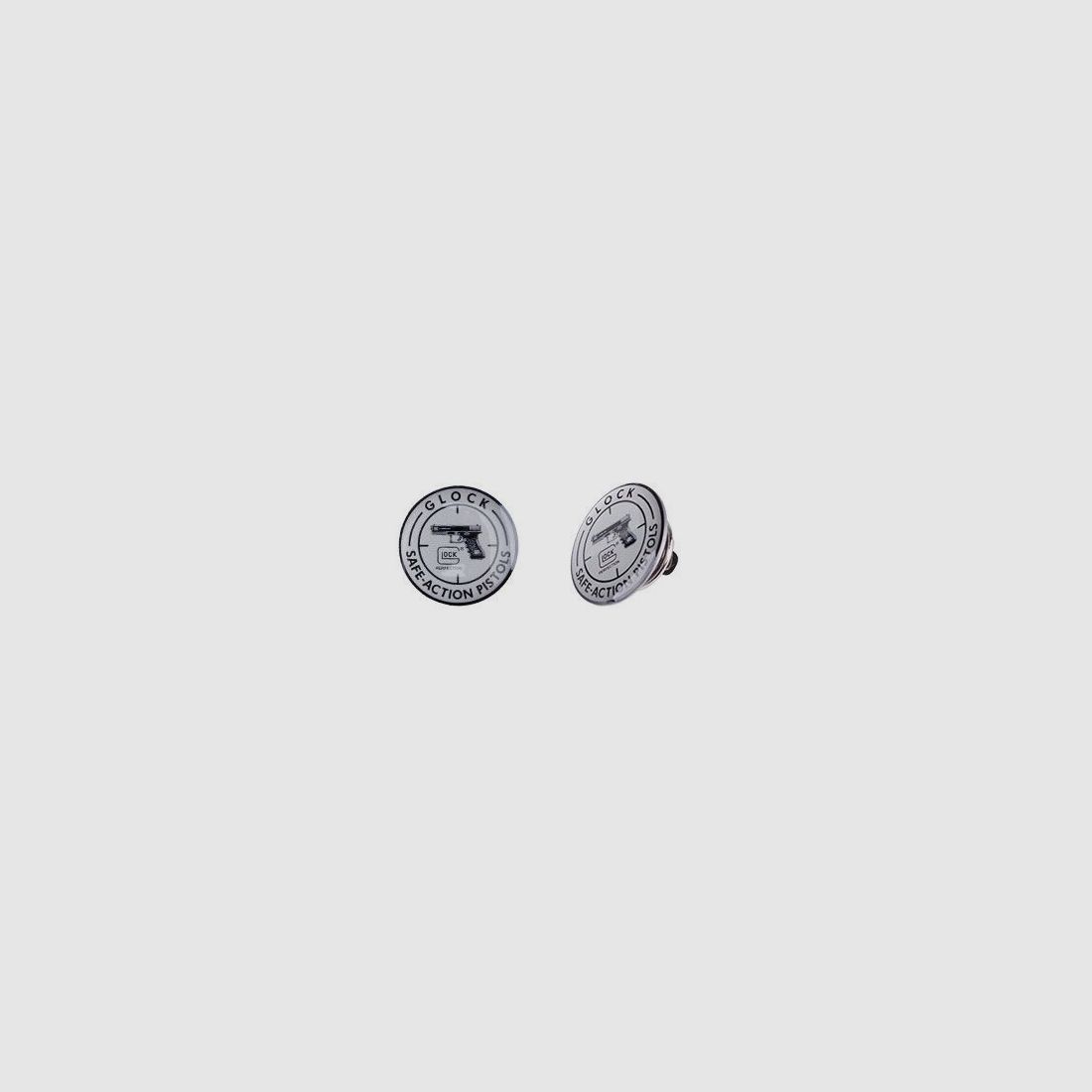 Glock Pin "SAFE ACTION PISTOLS" - Silver/Black - approx. 17 mm