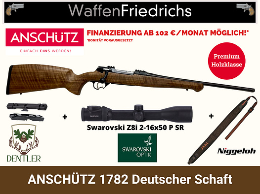 Anschütz 1782 Deutscher Schaft | Komplett Set "Keiler-Ruh" - WaffenFriedrichs