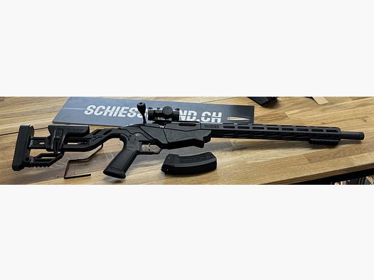 Ruger – carabine à verrou / Precision Rimfire / .22 WMR / 18 pouces / Noir / d'occasion