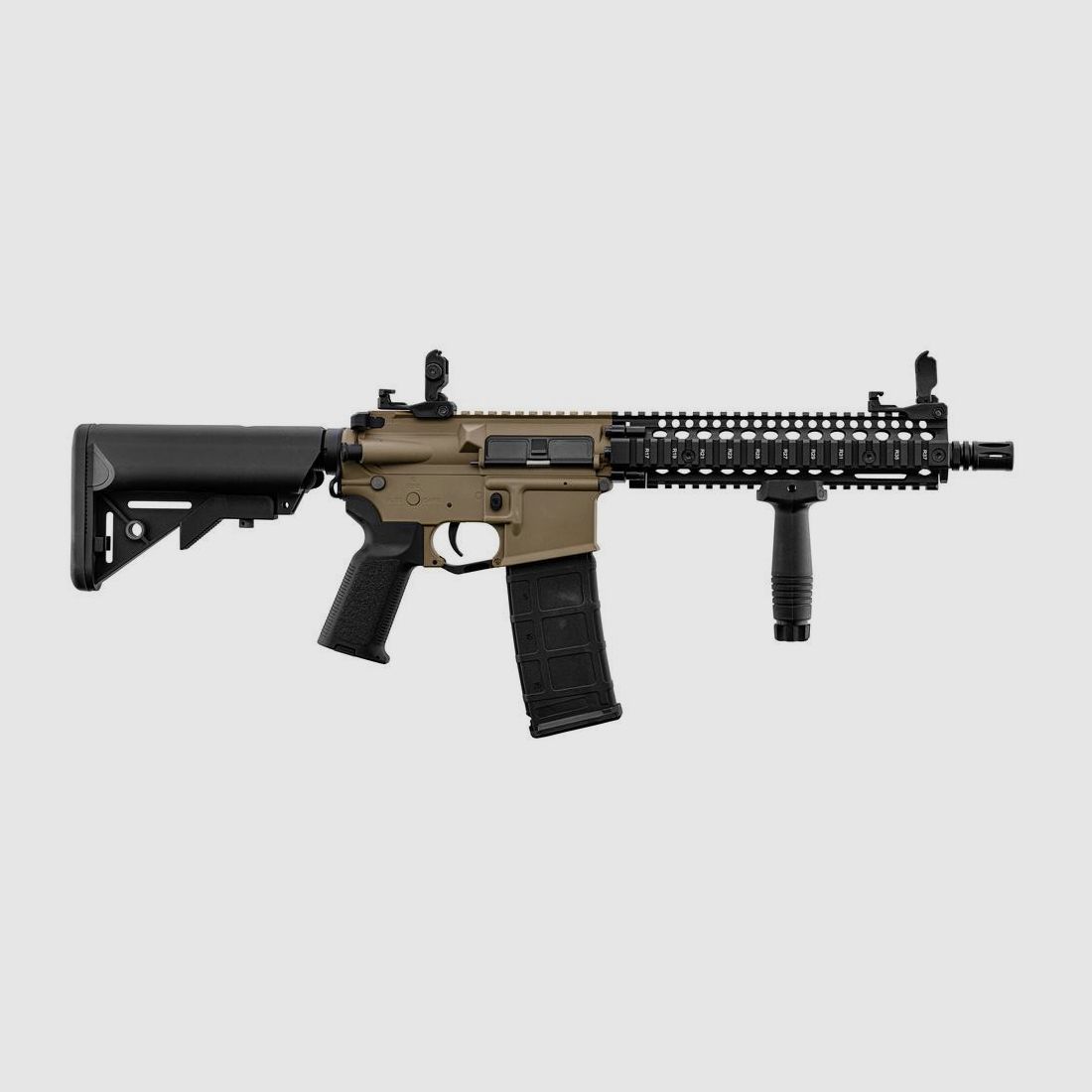 Replik AEG LT-18 GEN2 MK18 TAN und Schwarz Lancer Tactical - Limitierte Auflage - Hochleistung - Für realistisches Airsoft, Bild 3 von 4