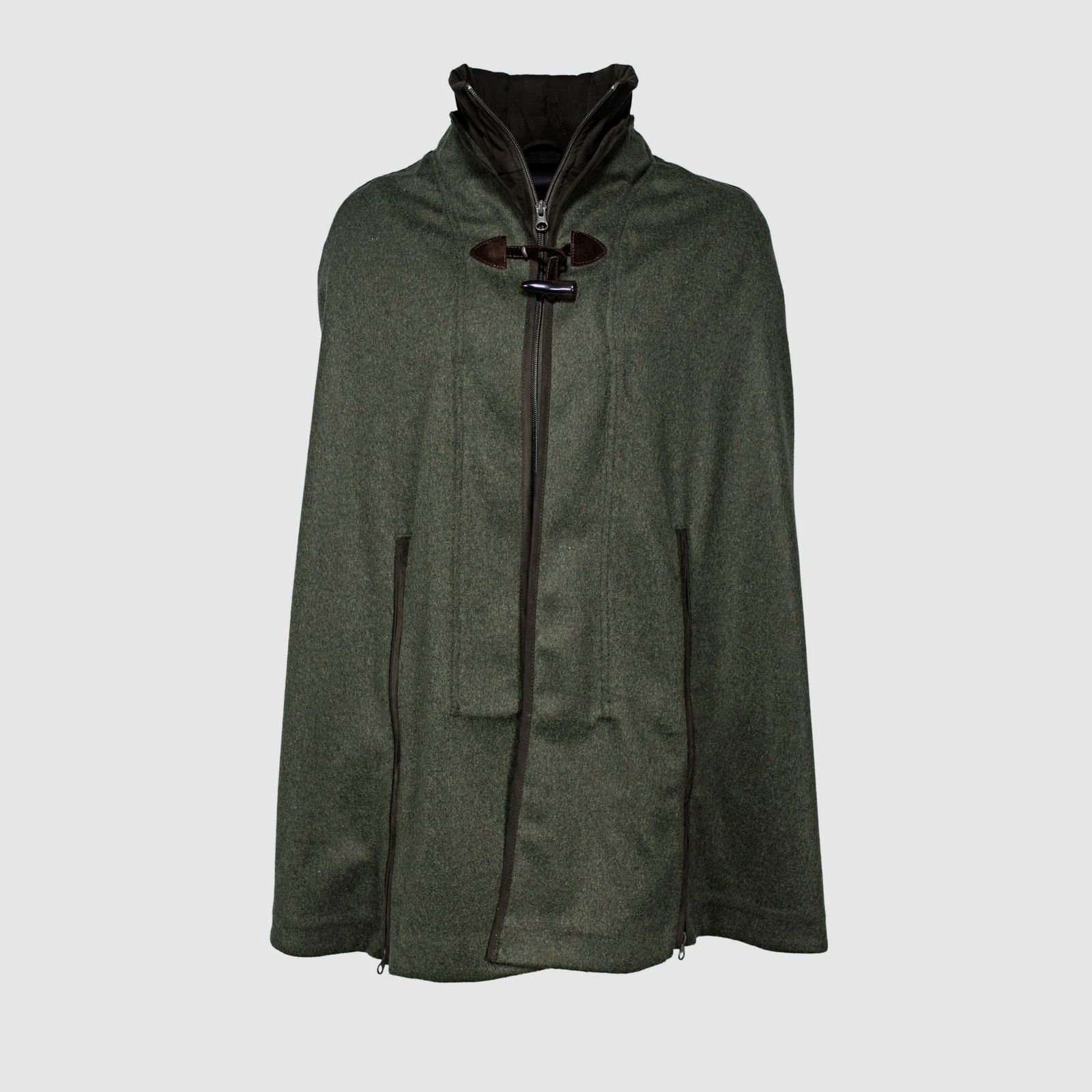 Poncho aus Loden -