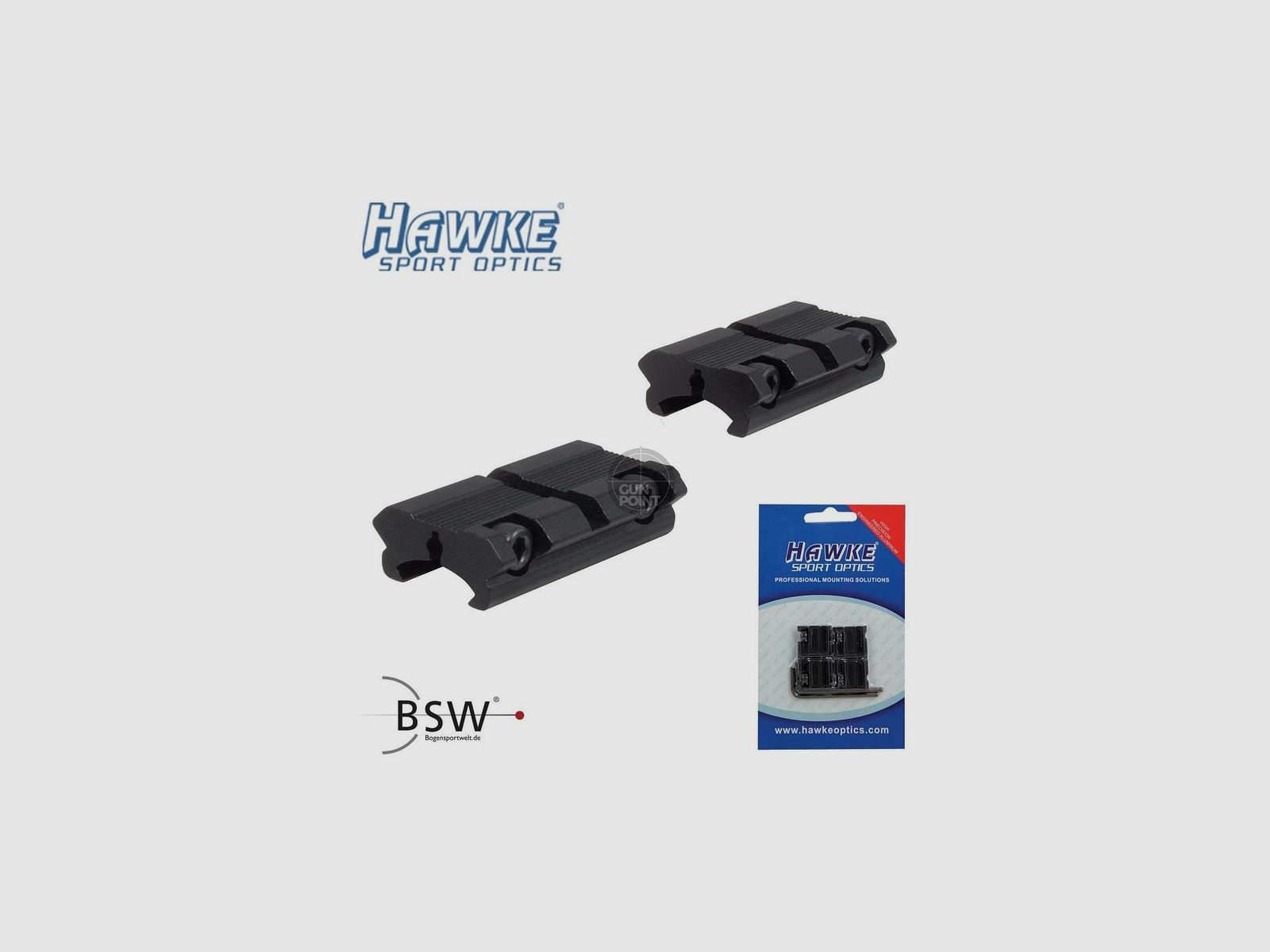 HAWKE Adapterschiene 9-11mm, 3/8 Zoll - Weaver