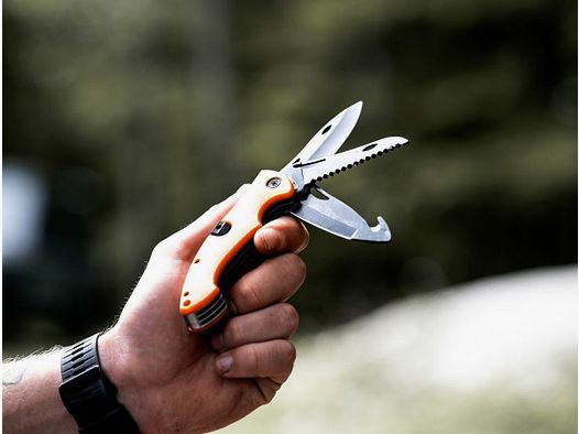 PUMA XP Trifecta 3-Klingen Schliessmesser, orange