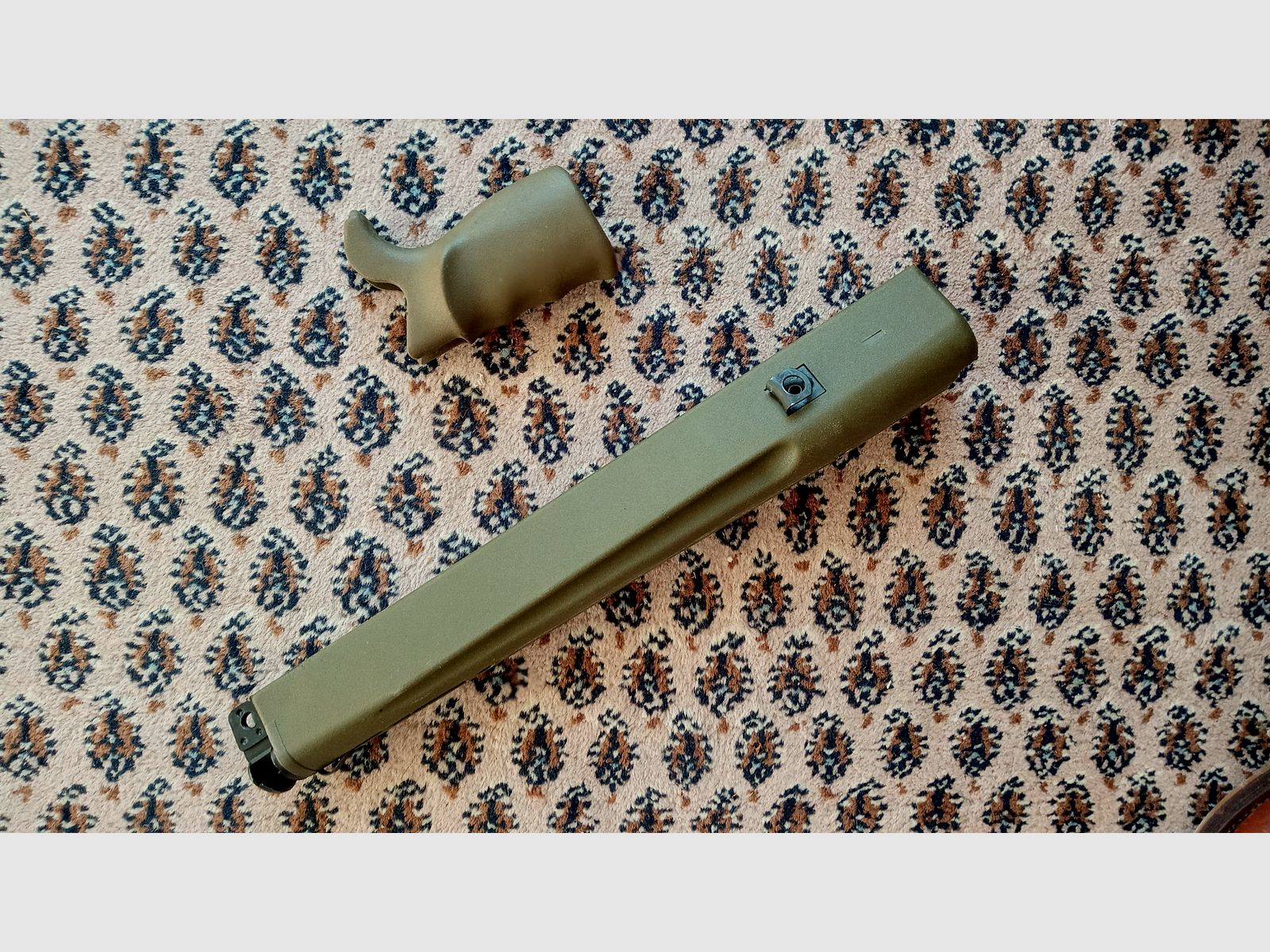 Originele Griff & Trapezhandschoen voor H&K G3A4 beide kleur afgestemd in NATO Groen en geschikt voor een bipod // G3 en klonen handgreep + pistoolgreep / G3A3 G3SG1 MKE T41 HK91 VFC Co2 Umarex