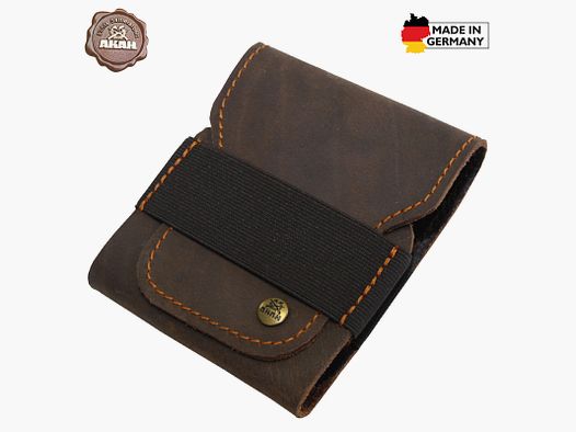 AKAH Patronenetui aus Büffelleder mit Pullup-Effek