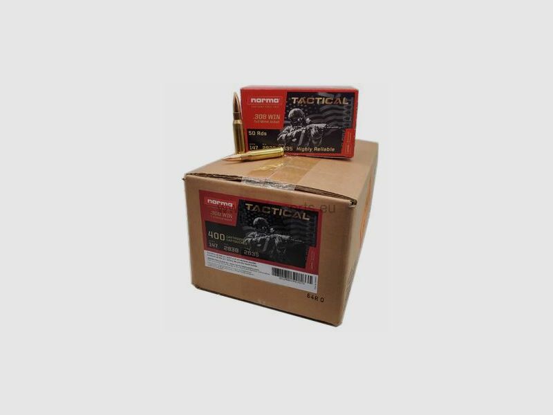 Norma Tactical .308Win 150grs. / 9,5g Norma Tactical .308Win 150grs. / 9,5g