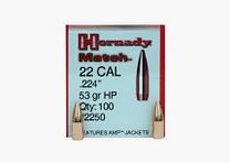 OGIVA HORNADY 5,6MM(224″) 53GR. HP MATCH