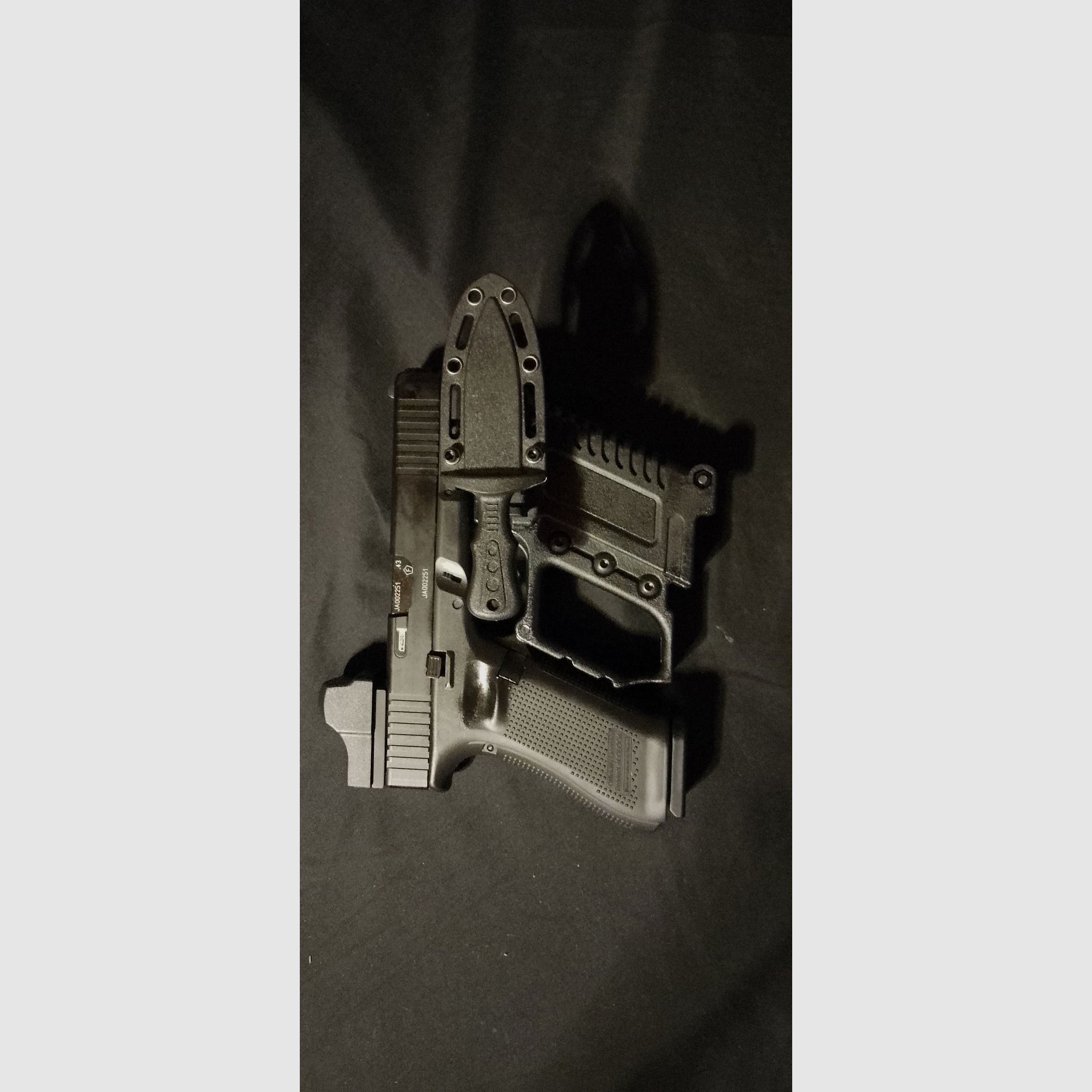 Carabine kit Glock 17 Gen 4 und 5 tactical Magazinkampfkit  we marui te g 18 19 26 neu + tactical knife
