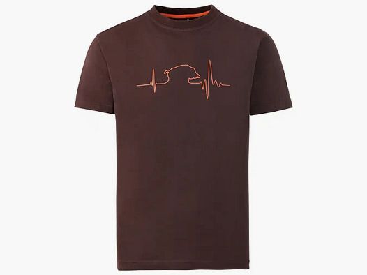 T-shirt Parforce Keiler-Beat - marrone
