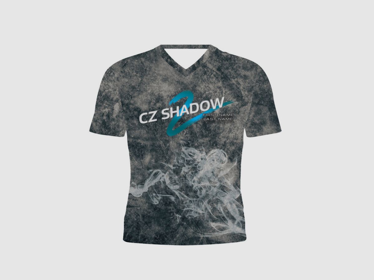 DED CZ Shadow 2 T-Shirt Smoke - Grau, Größe: 4XL, Benutzerdefinierter Name: Mit Benutzerdefiniertem Namen, Bekleidungsart: Damen, Bild 3 von 3
