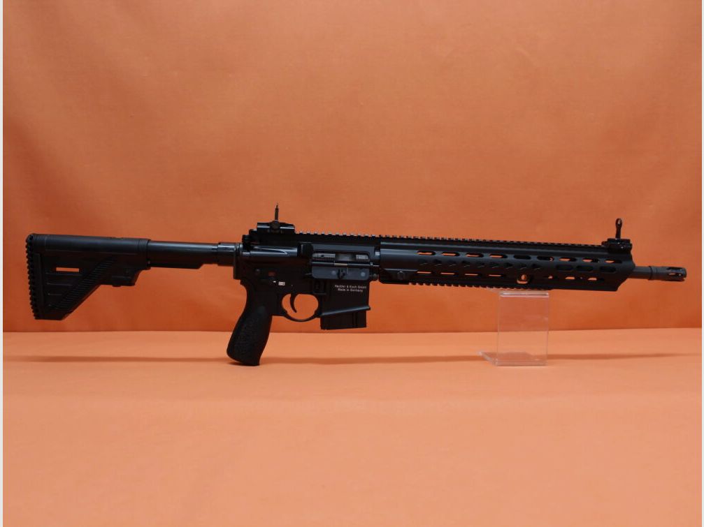 Heckler&Koch Ha.Büchse .223Rem Heckler&Koch/H&K MR223 A3 16,5" Lauf Schwarz HKey L, Gas-Piston-System AR-15/HK416
