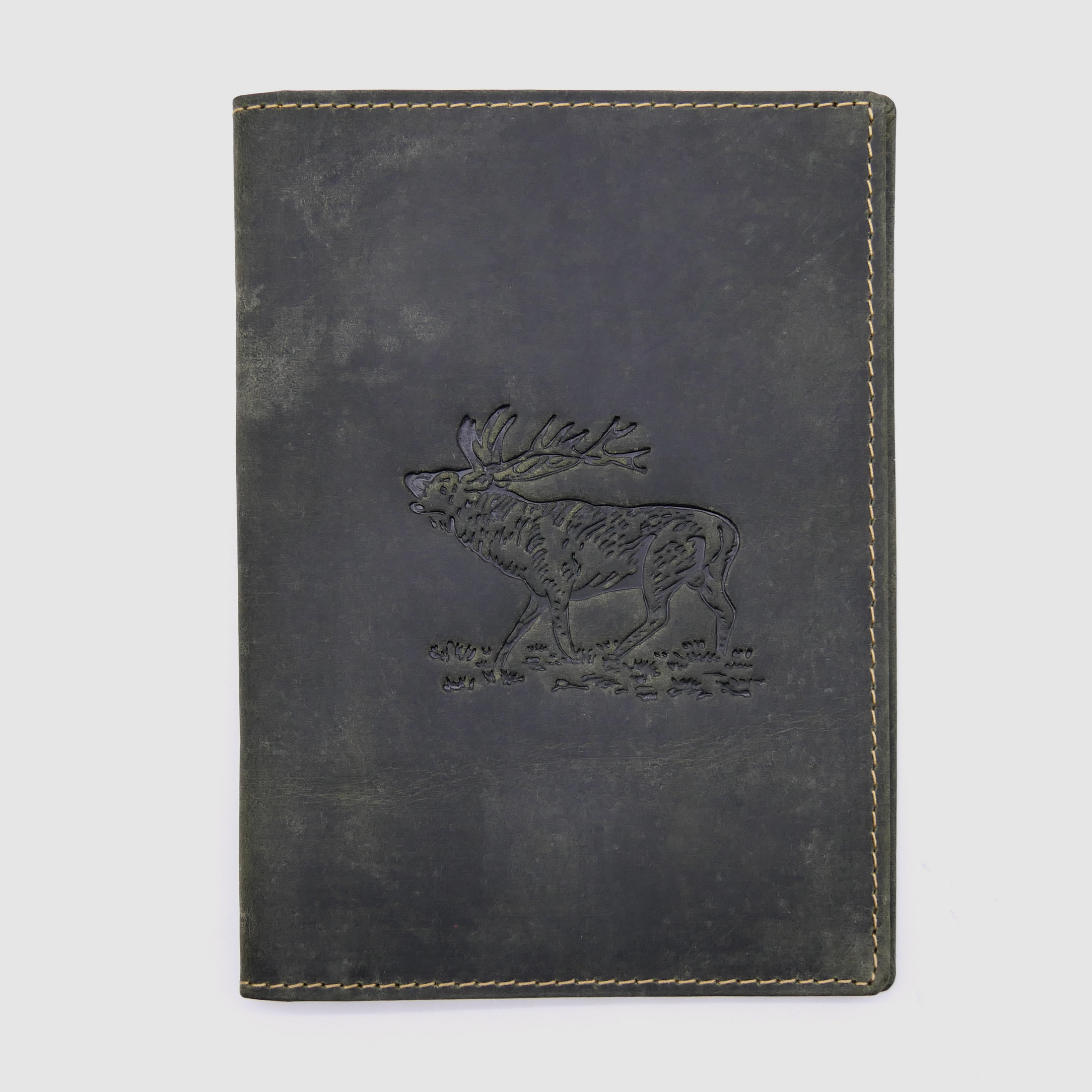 Greenburry Leder Jagdscheinmappe Ausweismappe Etui Hirsch olive 328-stag-30