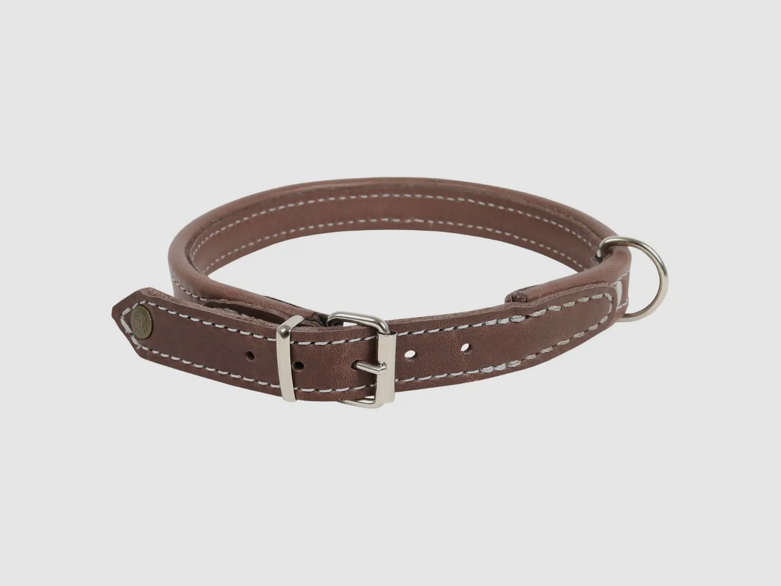 AKAH Komfort-Halsband aus Olivenleder