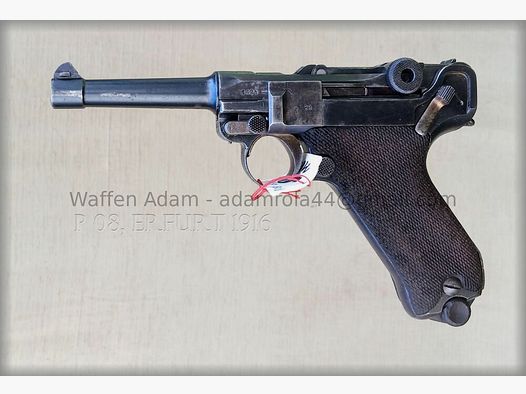 Usine d'armement d'Erfurt Pistolet P. 08
