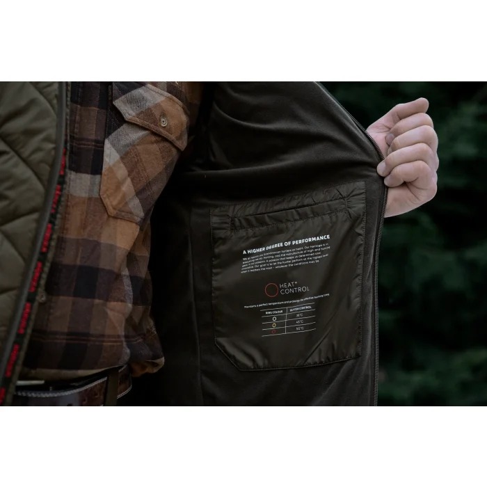 Chaleco calefactable Harkila Heat Insulated - Willow green/Shadow brown (120780022), imagen 6 de 9