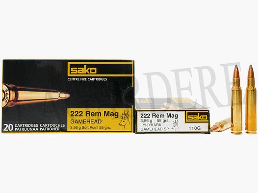 SAKO GAMEHEAD SP 55 GRS (Patrone mit Geschoss)