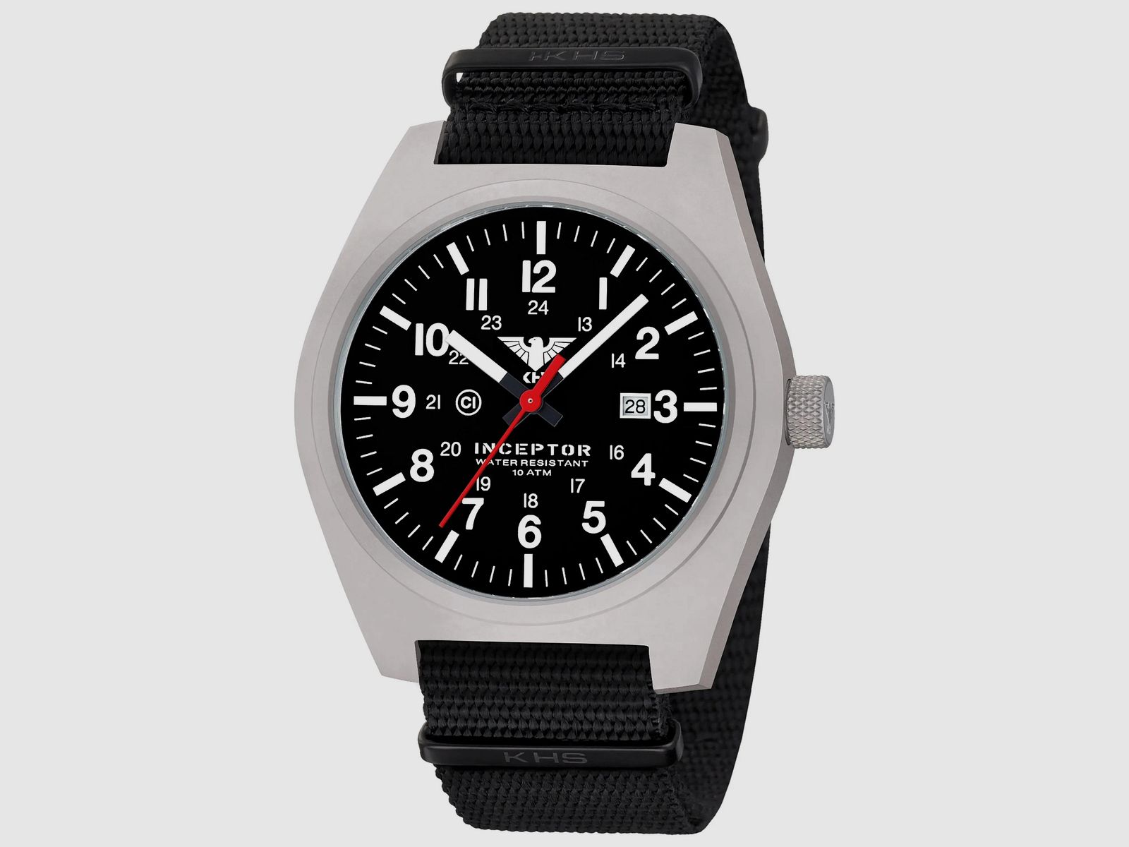 KHS KHS Uhr Inceptor Steel Natoband schwarz