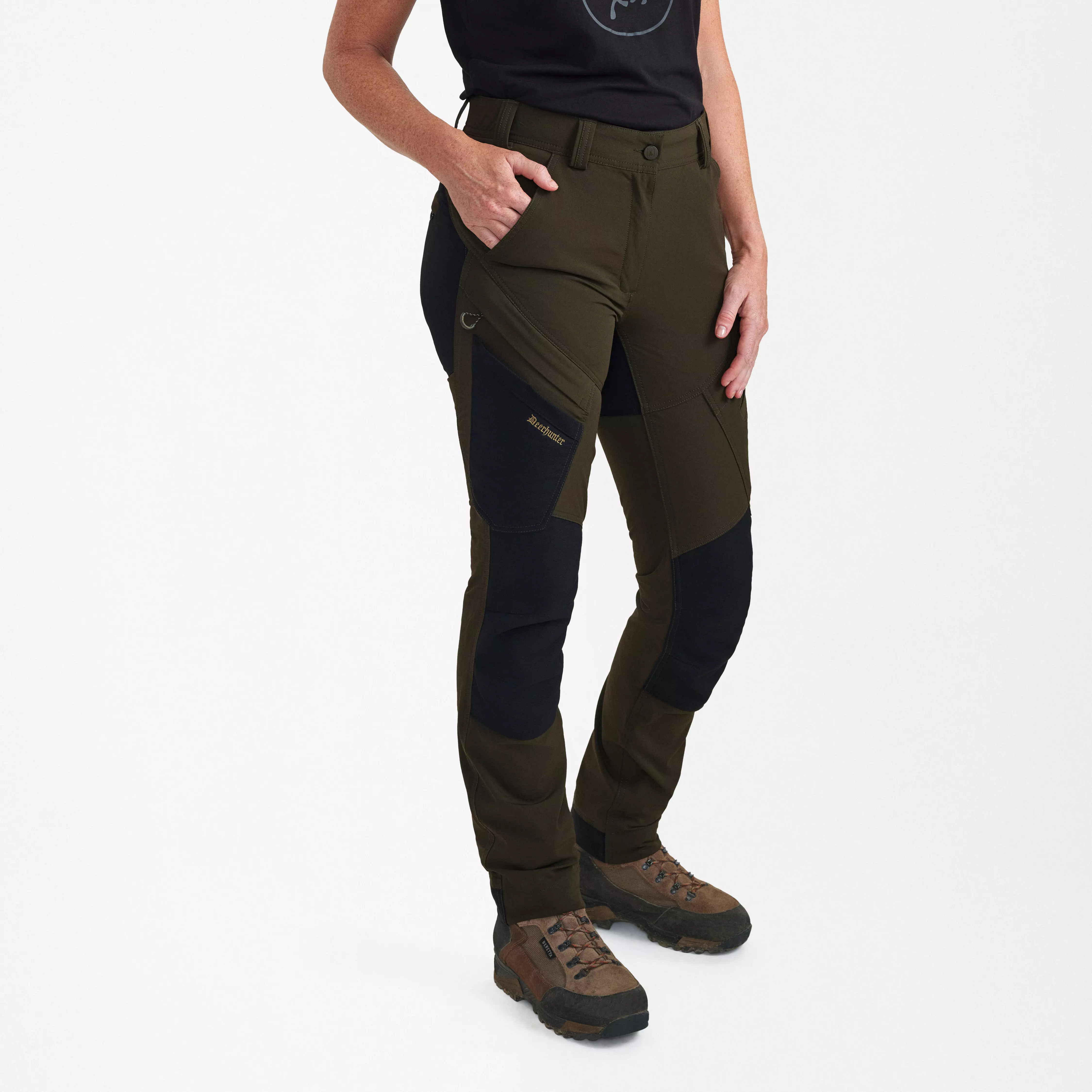 Lady Northward broek - Bark Green/Black, afbeelding 1 van 5
