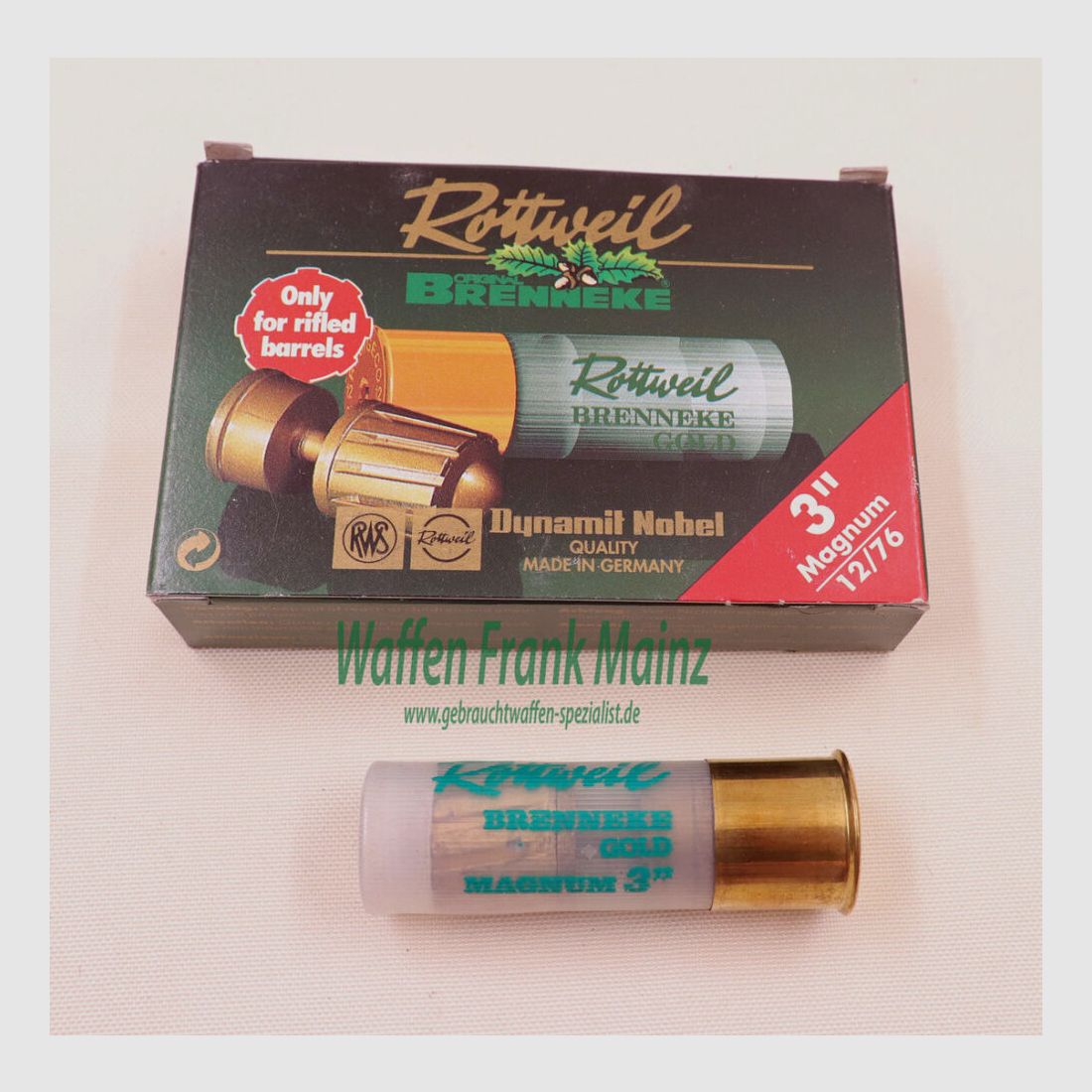 Rottweil Brenneke Golden Slug 12/76Mag