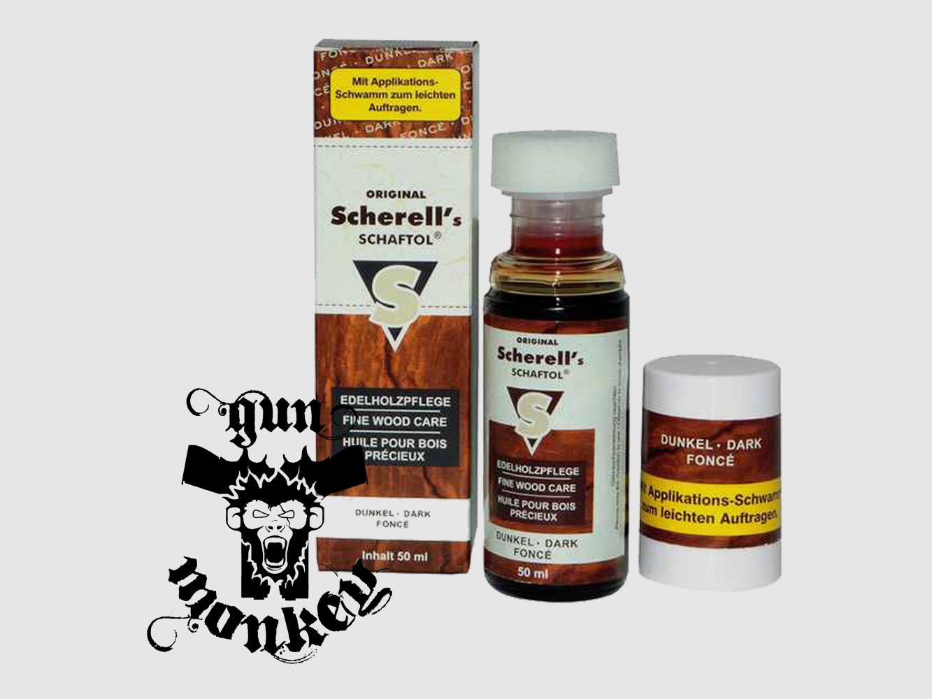 Scherell Schaftol aceite para madera 50 ml marrón oscuro (Dunkel)