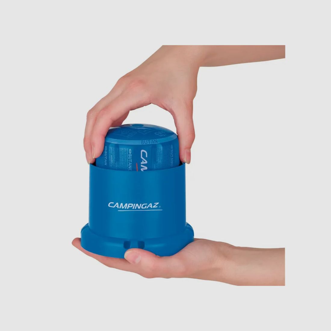 Lampe à gaz Lumogaz autonomie 5h verre bleu Ø 12 cm x H 26 cm, image 6 sur 11