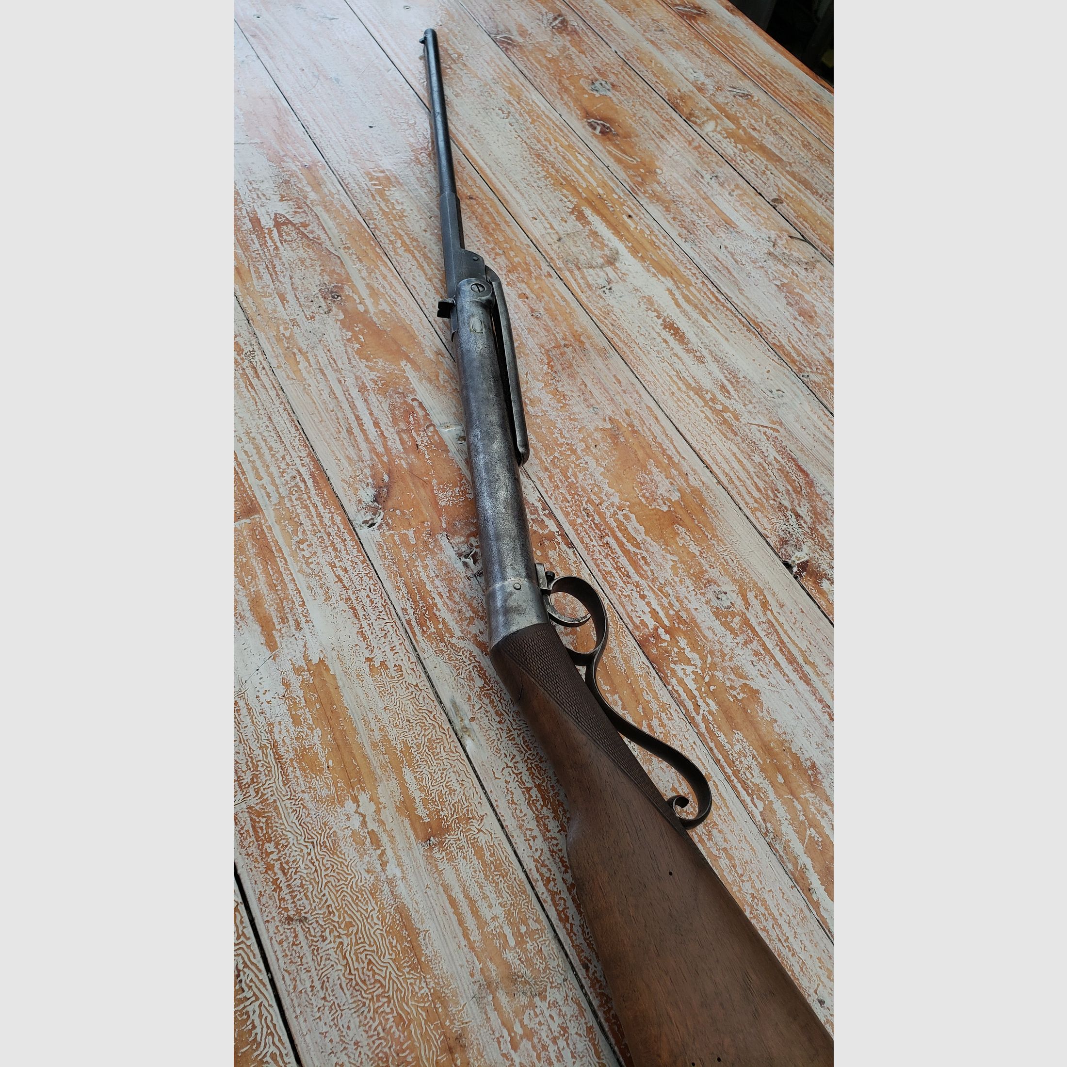 Muy raro rifle de aire aproximadamente 1920