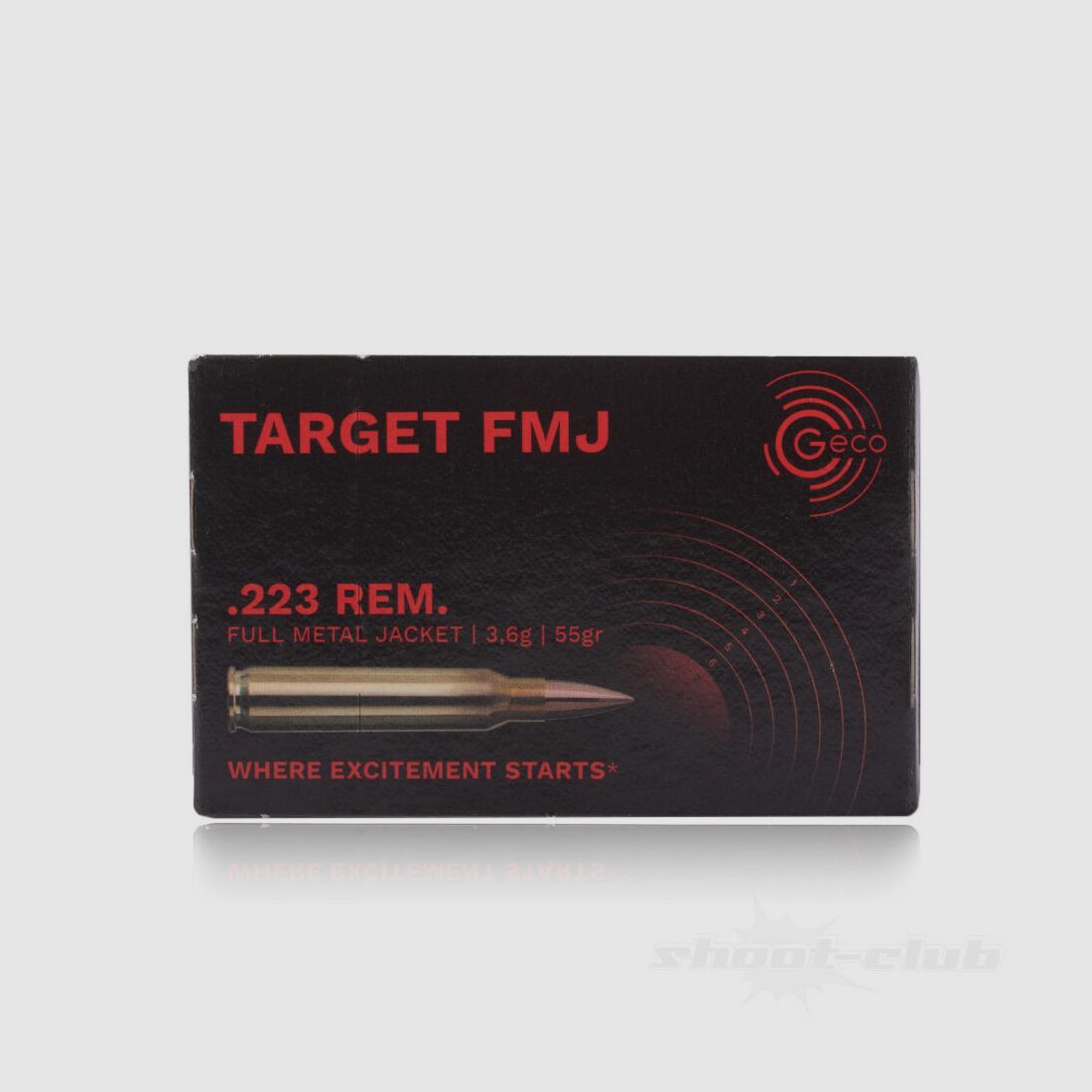 Geco	 Geco FMJ 3,56g/55Grs Target .223Rem - 50 Schuss