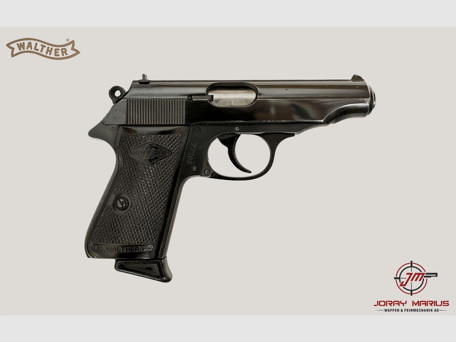 Walther-Manurhin PP 7.65 Kort – 1952, afbeelding 1 van 3