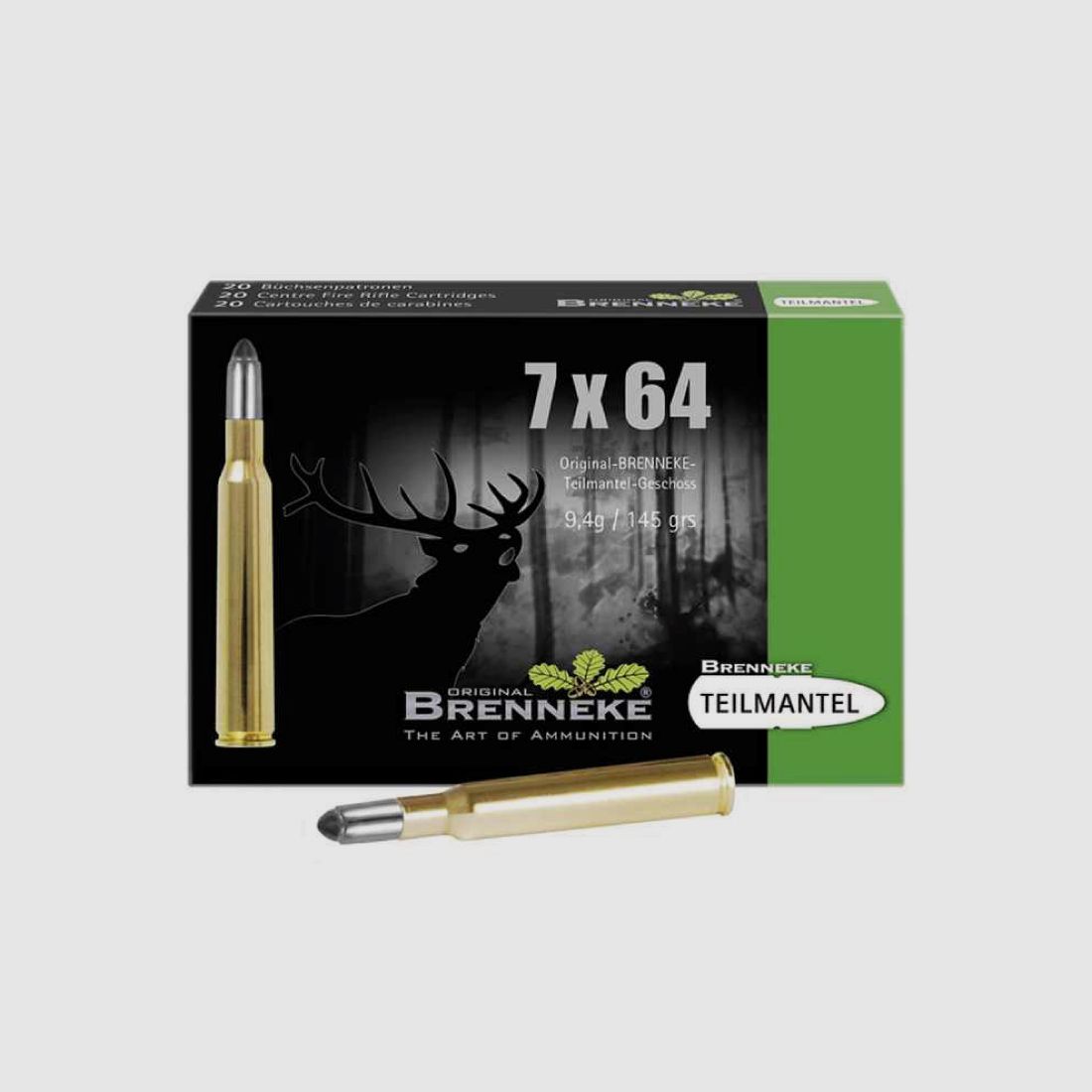 Brenneke 7x64 145GR TM 20 cartuchos