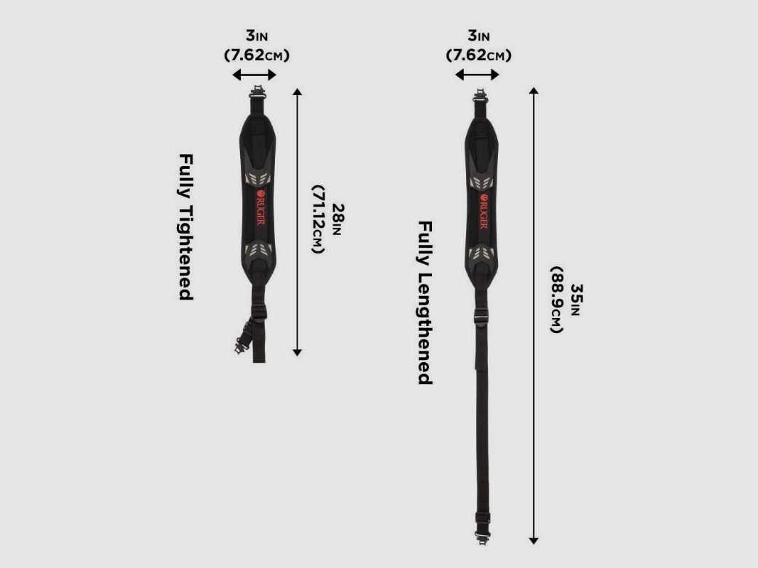 Gewehrriemen Ruger Mesa schwarz neopren, Bild 4 von 4